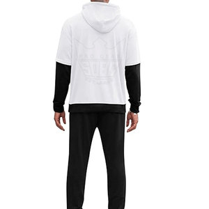 Survêtement pour homme à capuche, décontracté, uni, grande taille, avec logo personnalisé, pour usage extérieur en hiver, matériau durable, écologique, séchage rapide, léger - Product Image 4