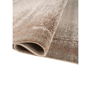 Alfombra Entropy Ivory de Lana y Seda de Bambú Anudada a Mano, 10 mm, Rectangular, para Pasillo, Hogar, Modelo Esk-1566, Abstracta, Hecha a Mano - Product Image 2