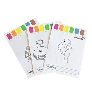 8pcs biển cuộc sống trang với bàn chải trẻ em màu cuốn sách - Product Image 6