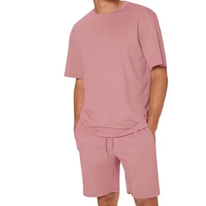 Wholesale Men Casual T Shirt and Shorts <b>Set</b> Two Piece Shorts Sweat Suit Short Sleeve Men's Short <b>Set</b> For Men - Product Image 2