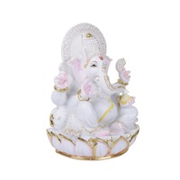 Statue de Ganesh en marbre sculptée à la main, finition polie, écologique, durable, pour Mandir et salle de Pooja, très demandée et exquise