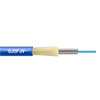 Cable de fibra óptica blindado en espiral dúplex para interiores G652D G657A Cable óptico de 4,8mm y 4/12 núcleos para aplicaciones de tipo FTTH y SM