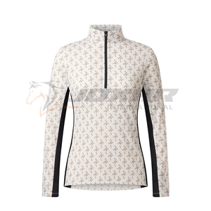 Advanced Compression <b>Thermal</b> Base Layer Shirt For Equestrian Riders Delivers Warmth Flexibility Comfort Supporting Performance - Product Image 2