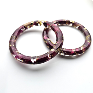 Bracelet jonc en résine épaisse de qualité supérieure, écologique, de style traditionnel, finition brillante, fait à la main, pour femmes, idéal pour les fêtes - Product Image 6