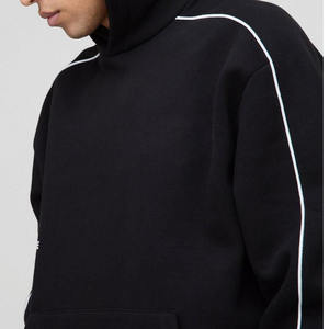 Sweat à capuche à manches longues avec cordon de serrage et poche kangourou, nouveau produit - Product Image 3