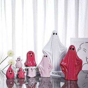 Figura de Fantasma de Cerámica Hecha a Mano para Halloween, Decoración Gótica para el Hogar, Escritorio, Decoración de Interiores - Product Image 2