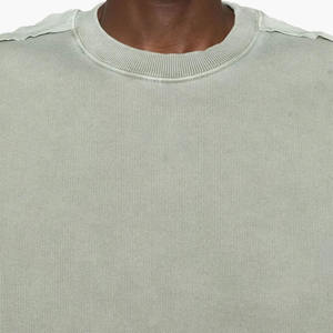 Fabricantes de Ropa, Sudadera Personalizada con Logotipo OEM, Sudadera con Cuello Redondo y Pedrería Bordada, Camiseta Transpirable - Product Image 3