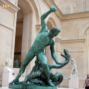 <span class=keywords><strong>Escultura</strong></span> mítica de bronce <span class=keywords><strong>griega</strong></span> de estilo antiguo personalizada para decoración de exteriores de Hércules matando a la serpiente - Product Image 6