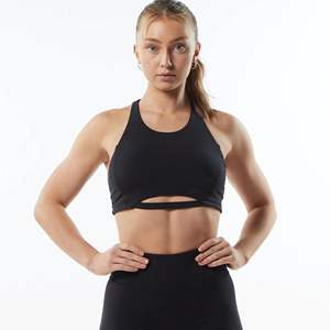 Soutien-gorge de sport sans couture à maintien élevé conçu sur mesure soutien-gorge court à une épaule haute performance pour femmes haut de yoga de style confortable - Product Image 5