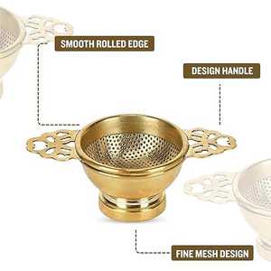 Colador de Té Artesanal de Cobre Vintage, Ecológico y Reutilizable para Café y Té, Taza de Regalo - Product Image 5