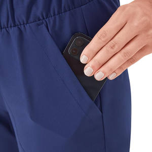 Pantalones Joggers Planos de Cintura Elástica de Color Sólido Personalizados para Mujer, Talla XL, Pantalones Holgados Apilados, Pantalones Deportivos de Algodón Transpirable con Estampado de Logotipo - Product Image 3