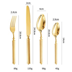 Ensemble de couverts de luxe en or - Product Image 5