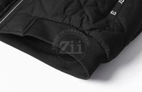 Chaqueta Acolchada de Invierno Cálida con Logotipo Personalizado, Tallas Grandes, Estilo Casual, con Cremallera Fox, Oversize, Streetwear, Térmica, Brillante, con Capucha, Impermeable