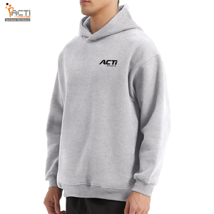 2025 Sudaderas con capucha de mezcla de algodón básicas con logotipo personalizado Venta al por mayor Sudaderas con capucha de gran tamaño Sudaderas con capucha ligeras de gran tamaño - Product Image 1
