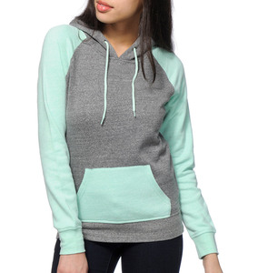 Sweat à capuche décontracté en coton uni avec poche et logo personnalisé pour femme 2026 - Product Image 3