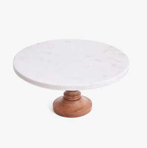 Soporte de pastel de madera y mármol Mejor precio Nuevo diseño Soporte de pastel de mármol de lujo personalizado a un precio increíble - Product Image 1