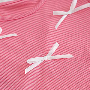 T-shirt décontracté pour filles à col rond, imprimé uni, en jersey de coton de haute qualité, manches courtes, service OEM avec logo personnalisé - Product Image 4