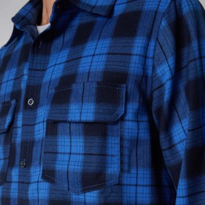 Camisas informales de franela a cuadros para hombre, camisas de manga larga de algodón de alta calidad con botones y diseño a la moda, novedad de fábrica al por mayor - Product Image 3