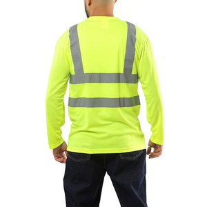 Ropa de trabajo de seguridad reflectante de alta visibilidad para hombres y mujeres Camisa de construcción certificada CE/UE resistente a la abrasión de algodón impermeable - Product Image 2