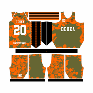 Uniforme de basket-ball d'été personnalisé avec impression par transfert thermique, fabriqué en tissu en maille de polyester, nom et numéro personnalisés - Product Image 2