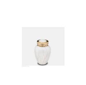 Urnas de cremación de metal hechas a mano de nuevo diseño para cenizas humanas Fabricante al por mayor Urnas de metal decorativas personalizadas - Product Image 4