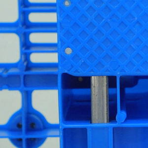 Palette en plastique Euro HDPE pour l'industrie du rayonnage, palette en plastique standard européenne à simple face, haute résistance - Product Image 5