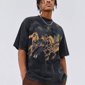 T-shirt tendance personnalisé à col rond et manches courtes pour hommes en bambou avec nœud en maille en soie glacée T-shirts pour hommes - Product Image 3