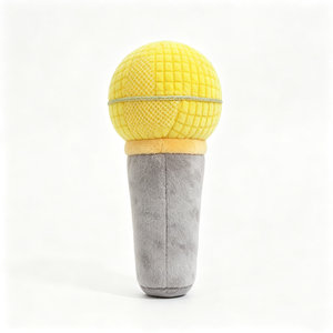 Micrófono de peluche personalizado, micrófono de juguete de peluche, micrófono de karaoke de peluche, micrófono de peluche amarillo, lindo micrófono de peluche. - Product Image 3