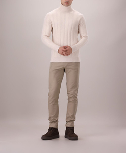 Vente en gros d'automne et d'hiver de tricots chauds à manches longues à la mode pour hommes pull à col haut pour hommes - Product Image 6