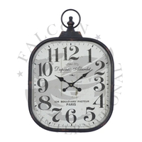 Horloge à pendule en fer, analogique à quartz, motif oiseau abstrait, style antique européen, luxe vintage, décontractée, minimaliste, pour affaires et fêtes
