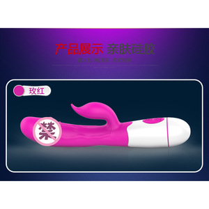 Vibrateur à double tête en silicone pour femmes, masseur stimulant - Product Image 1