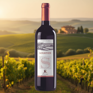 Vino Tinto DueTigli Sangiovese Rubicone IGT 750ml, Vino Equilibrado de Emilia Romagna, 6 Botellas por Caja - Product Image 3