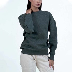 New Fashion Style Casual Blank Lined Design Winter Wear Cotton Clothing Oversized Long Sleeve Top Quality <b>Women's</b> Sweatshirt - Product Image 6