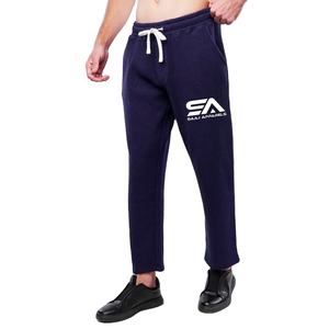 Pantalons de survêtement de sport personnalisés de qualité supérieure, coupe ajustée, jogging de gym, 100% coton, séchage rapide, élastique, décontracté, plat - Product Image 1