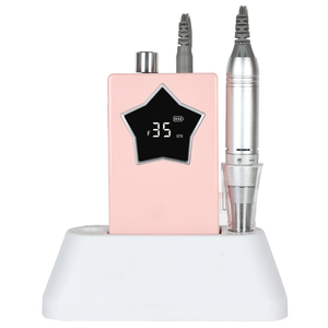 Professionnel puissant Nail Art moteur électrique perceuse à ongles Maniche 35000 tr/min rose étoile E fichier pour ongles - Product Image 2