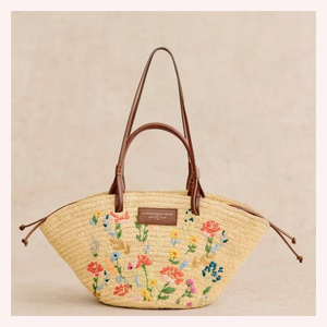 Bolso de rafia tejido artesanal moderno, bolso de ratán natural y algas marinas con impresionantes detalles en perlas y diamantes, ligero y elegante - Product Image 4