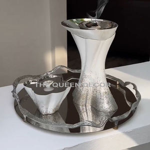 Quemador de incienso de Color dorado brillante hecho a mano con diseño de soporte plateado, fragancia para el hogar, uso más vendido - Product Image 5