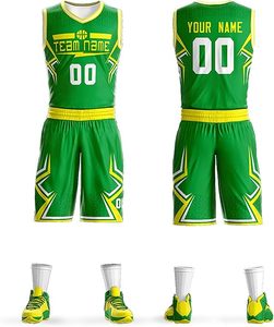 Camiseta de baloncesto reversible de alta calidad al por mayor, ropa de entrenamiento transpirable impresa personalizada, conjunto de uniforme de baloncesto - Product Image 1