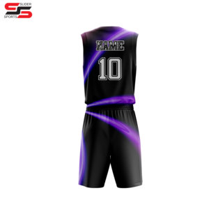 Uniformes de baloncesto personalizados transpirables y de secado rápido para adultos hechos con impresión por sublimación - Product Image 2