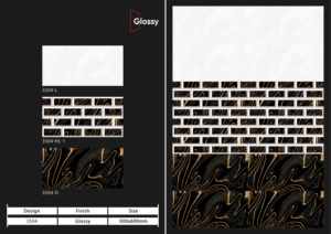 Carreaux muraux en céramique 300x600mm pour salle de bain et cuisine, finition brillante, mate, effet sucre, design mural intérieur luxueux, exportation mondiale - Product Image 2