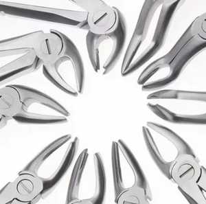 Fórceps de extracción de dientes de raíces inferiores manuales de acero inoxidable de alta calidad UL Amin 33A quirúrgico dental certificado CE - Product Image 3