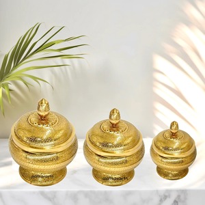 Bol de service élégant en bois pour les dattes et les fruits secs Parfait pour les fêtes de table Design de vaisselle de luxe - Product Image 4