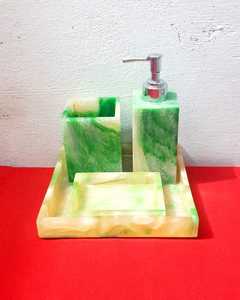Resin <b>Bathroom</b> Look Accessories Soap Dispenser Brush Holder <b>Towel</b> Tray Soap Dish - Product Image 5