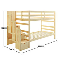 Vente flash-Lits superposés en bois massif de qualité supérieure pour ensembles de meubles de chambre à coucher