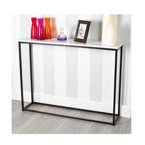 Table console en métal d'inspiration vintage avec des finitions anciennes et un savoir-faire haut de gamme pour une entrée unique et élégante - Product Image 2