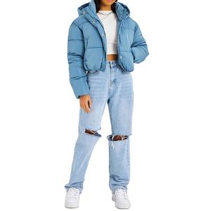 <b>Cheap</b> Rates Best Sale Winter Women's <b>Puffer</b> <b>Jacket</b> Quilted Waterproof Eco-Friendly Long Sleeve Cropped OEM Customizable 2026 - Product Image 3