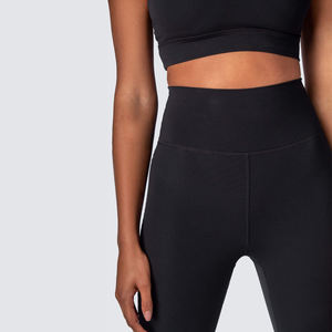 Conjunto de Yoga sin costuras de secado rápido para mujer, Reversible Sujetador deportivo, mallas, camisetas deportivas transpirables, pantalones, patrón sólido XS - Product Image 3