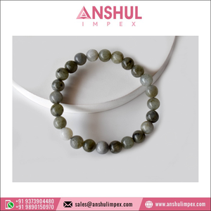 Bracelet en pierre précieuse ronde, ioli, en cristal de guérison, couleur bleue, perlé à la main, des fournitures supérieures, - Product Image 2