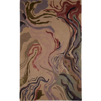Tapis Prism personnalisable au design moderne, tufté à la main en laine de Nouvelle-Zélande, à poils longs et épais, avec envers en latex, anti-chute de poils et anti-taches, pour salon