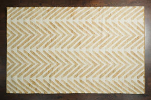 Tapis d'extérieur moderne en jute écoresponsable, tissé à la main, lavable, moelleux, à motif floral et au savoir-faire intemporel - Product Image 4